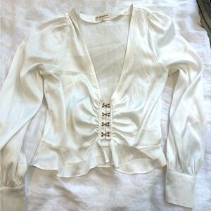 For Love & Lemons Isabella Rouched Top